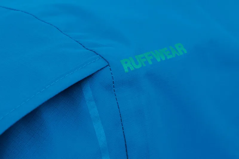 Ruffwear Sun Shower Dog Raincoat in Blue Dusk-10
